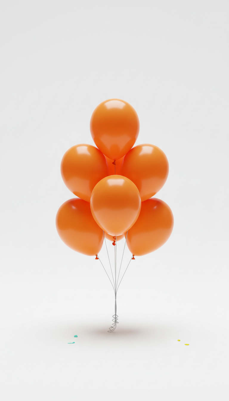 Zesty Orange Balloon Bundle