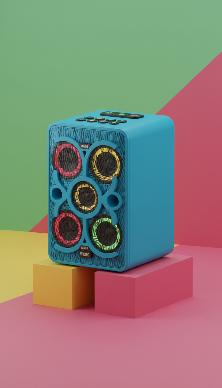 Turbo Cyan wireless party speaker