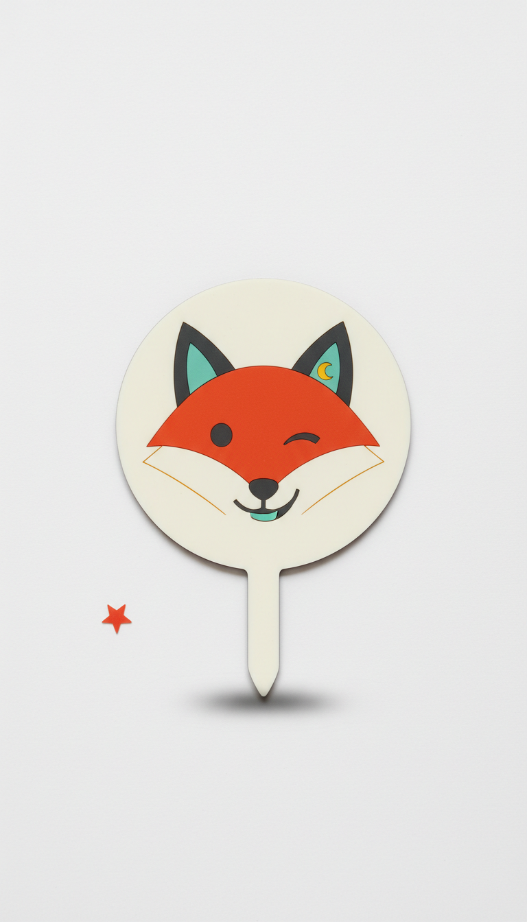 Witty Cake Topper Icon Graphic