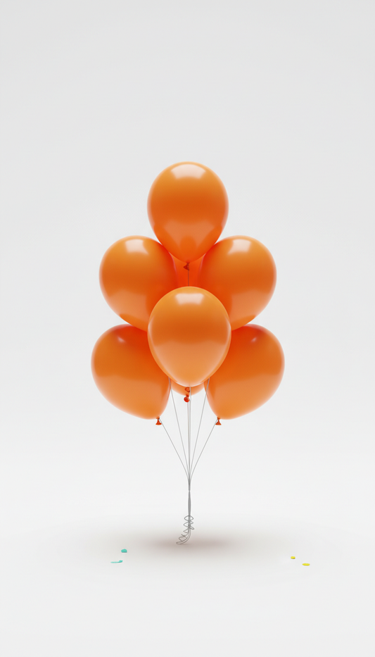 Zesty Orange Balloon Bundle